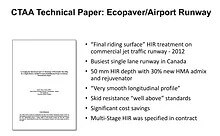 CTAA Technical Paper Ecopaver Airport Runway